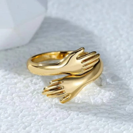 Hugging Arms Adjustable Ring