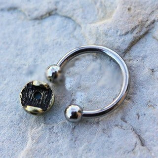 316L Stainless Steel Turquoise Snap-In Captive