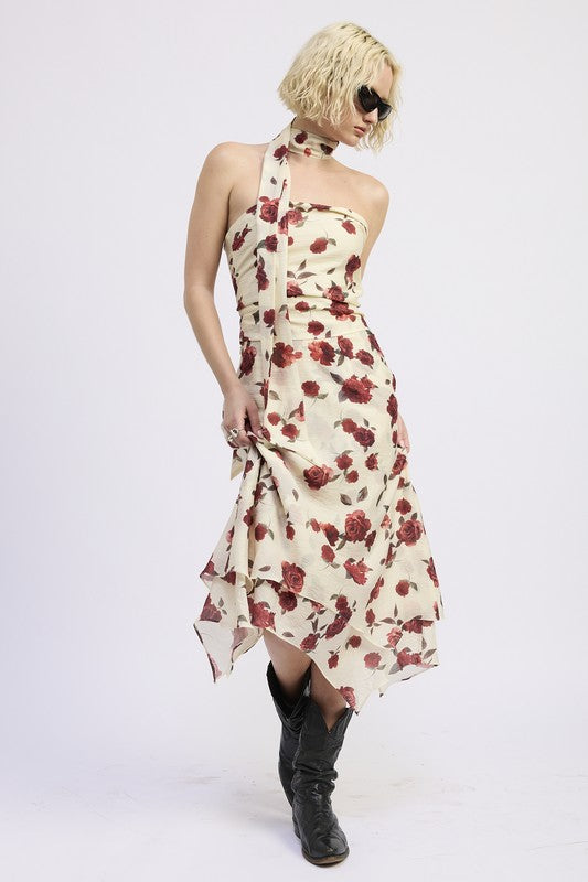 LORAL BILLOWY MIDI SKIRT