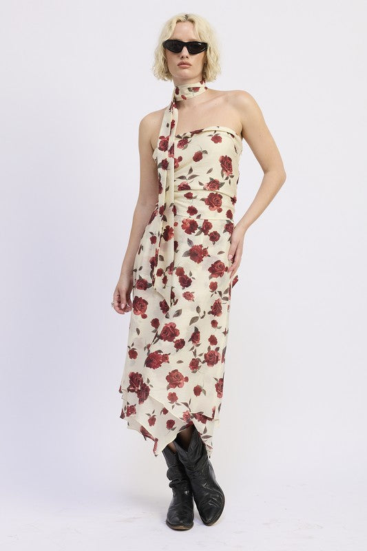 LORAL BILLOWY MIDI SKIRT