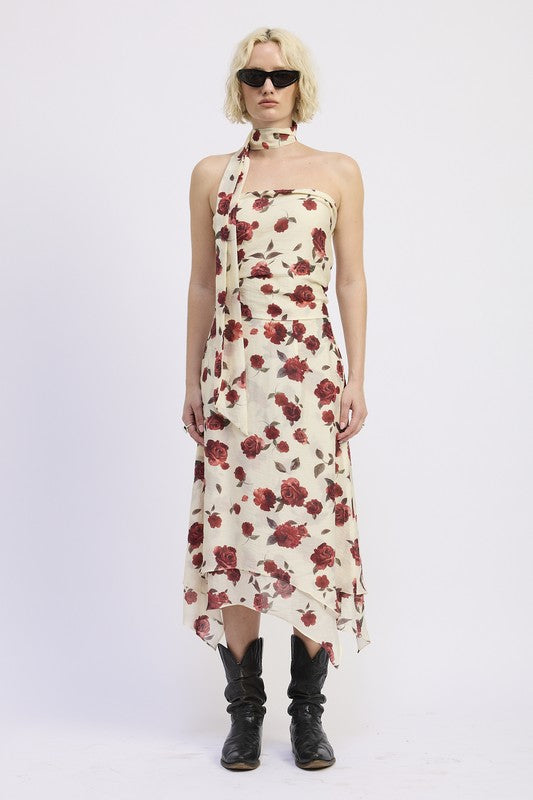 LORAL BILLOWY MIDI SKIRT