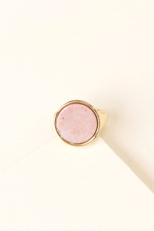 Ambition Stone Ring | Dusty Rose