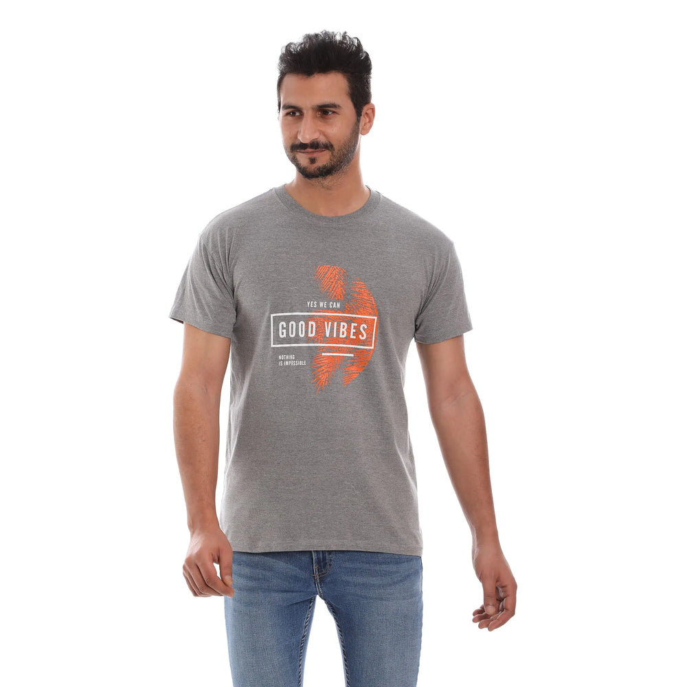 Mens Crew Neck Tshirt GV-Grey-XL