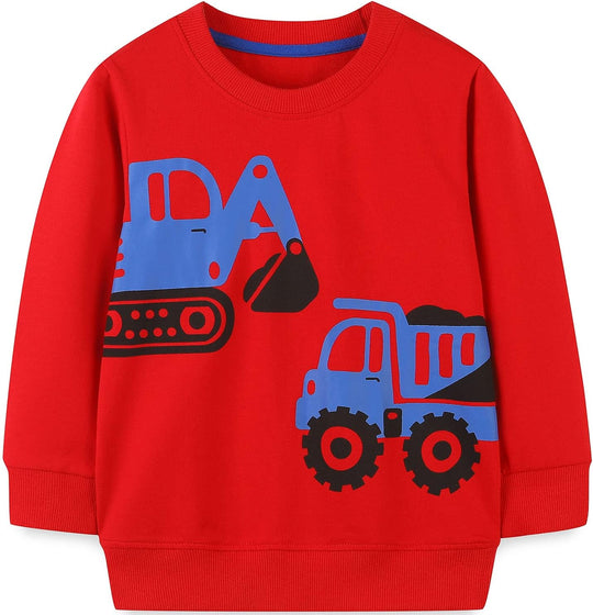 Toddler Boy'S Kids Crewneck Pullover Sweatshirts 2-7Year