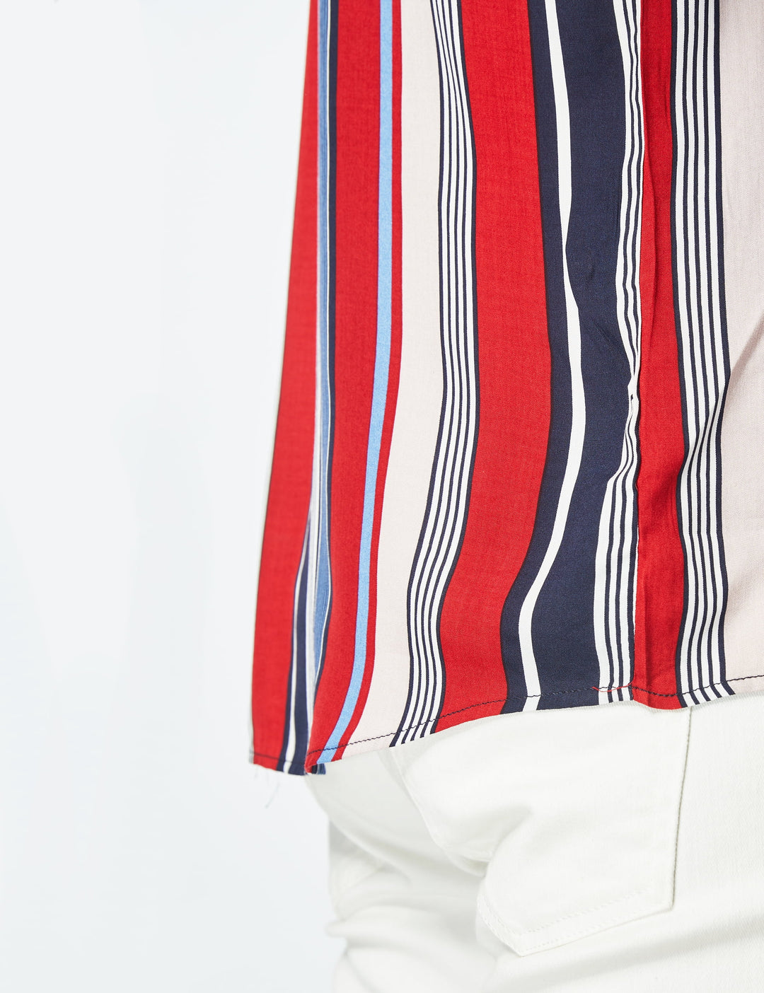 Hawaiian Shirt for Men Striped Shirt Casual Short Sleeve Button down Shirts