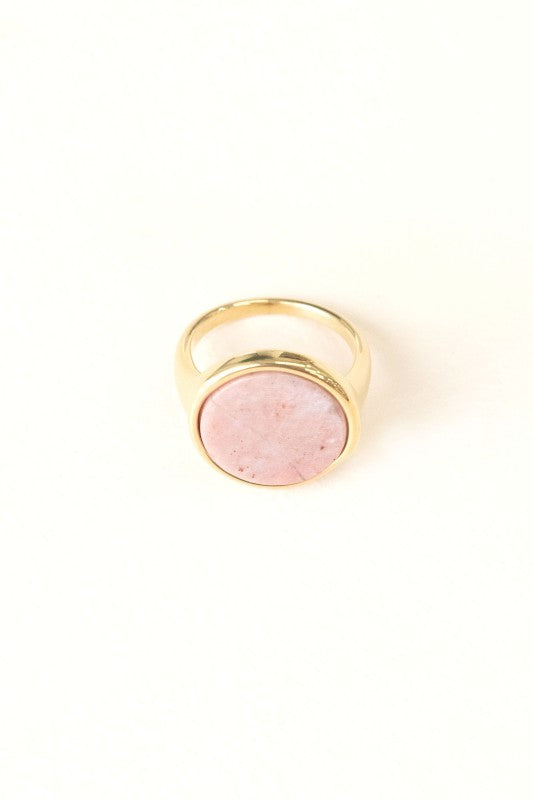 Ambition Stone Ring | Dusty Rose