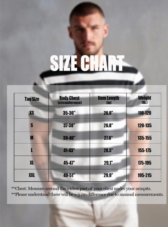 Mens Striped Shirt Short Sleeve T-Shirts