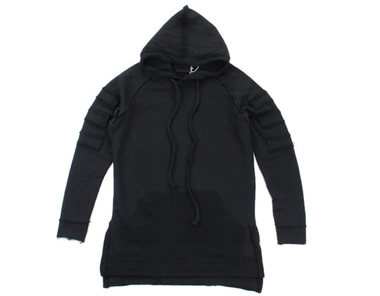 Long Hoodie, Hip Hop Hoodie, Outerwear Sweatshirt