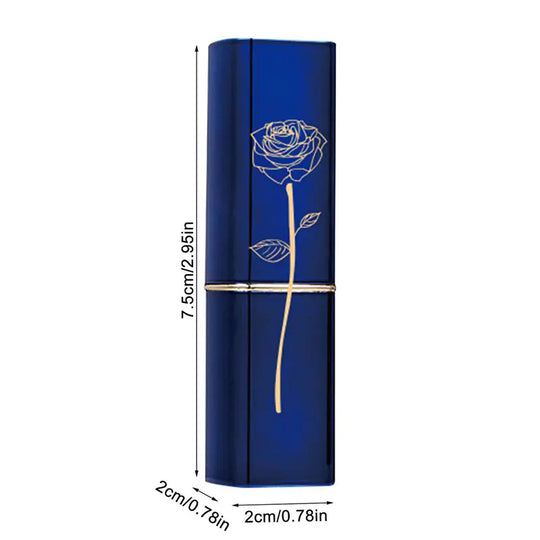 LESSXCOCO Blue Maggie Color Changing Lipstick, Waterproof