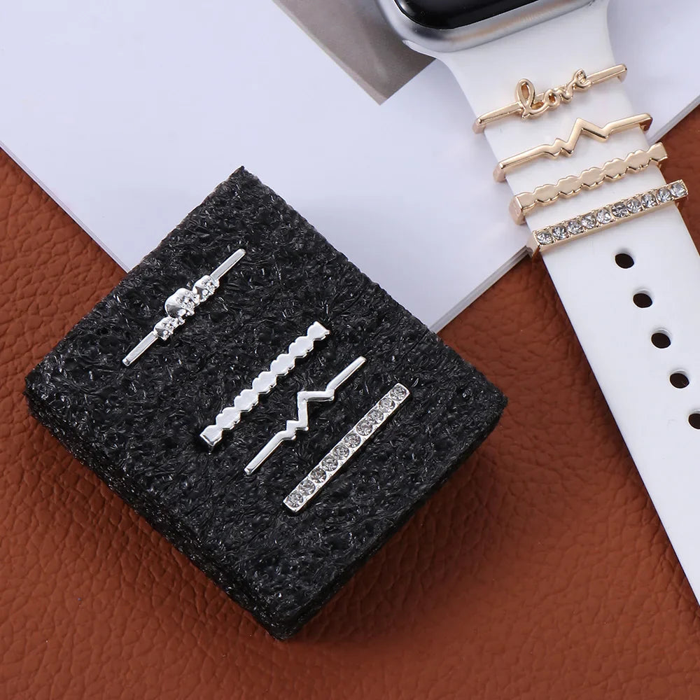 Decorative Metal Charms For Apple Watch Bands