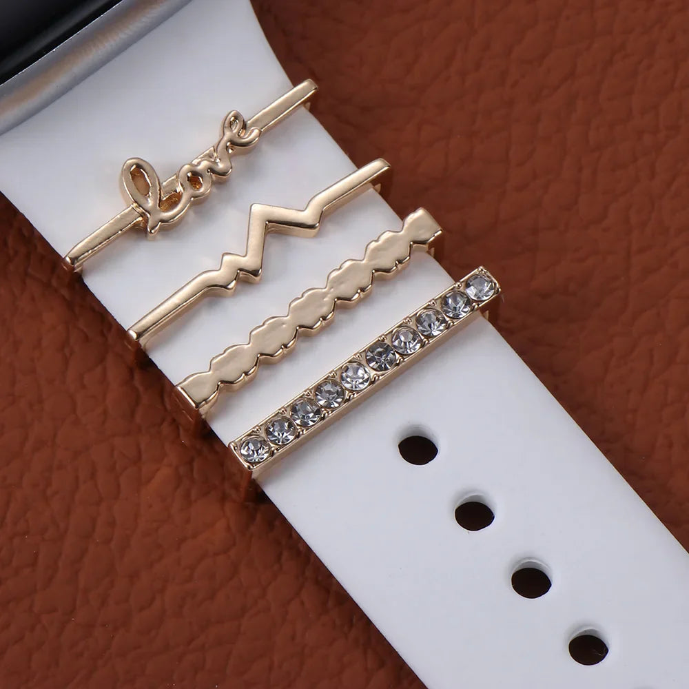 Decorative Metal Charms For Apple Watch Bands