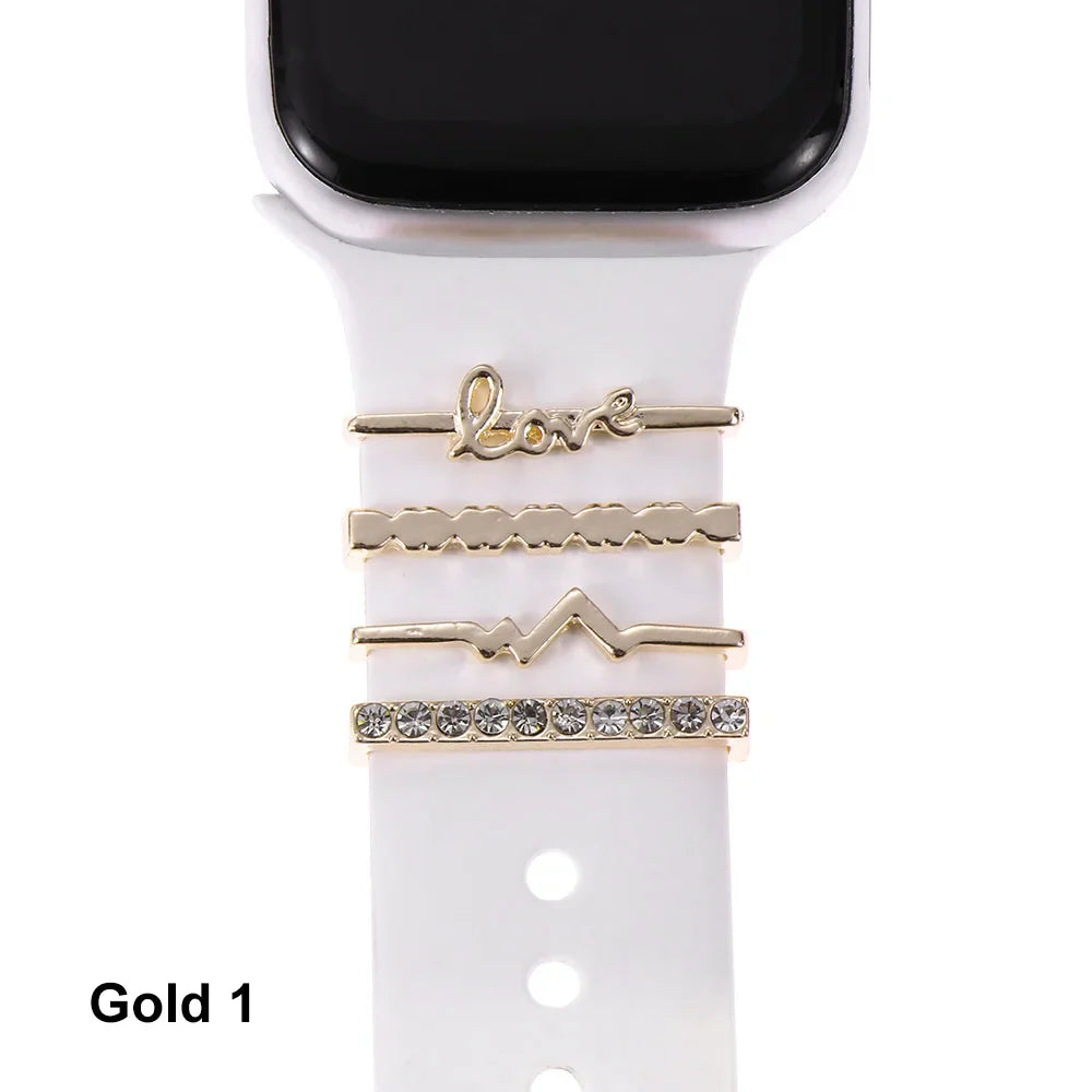 Decorative Metal Charms For Apple Watch Bands