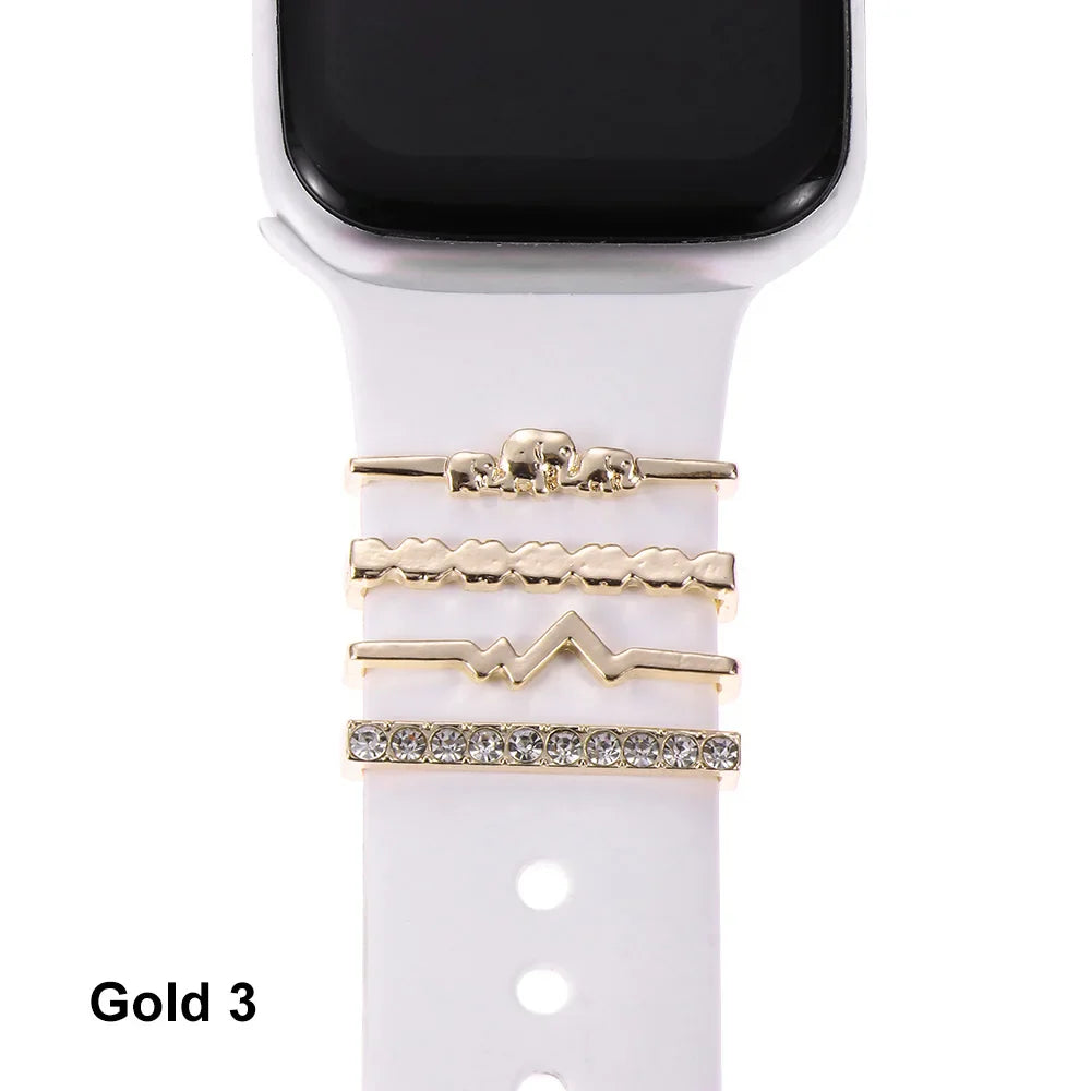 Decorative Metal Charms For Apple Watch Bands