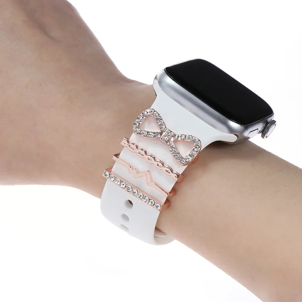 Decorative Metal Charms For Apple Watch Bands
