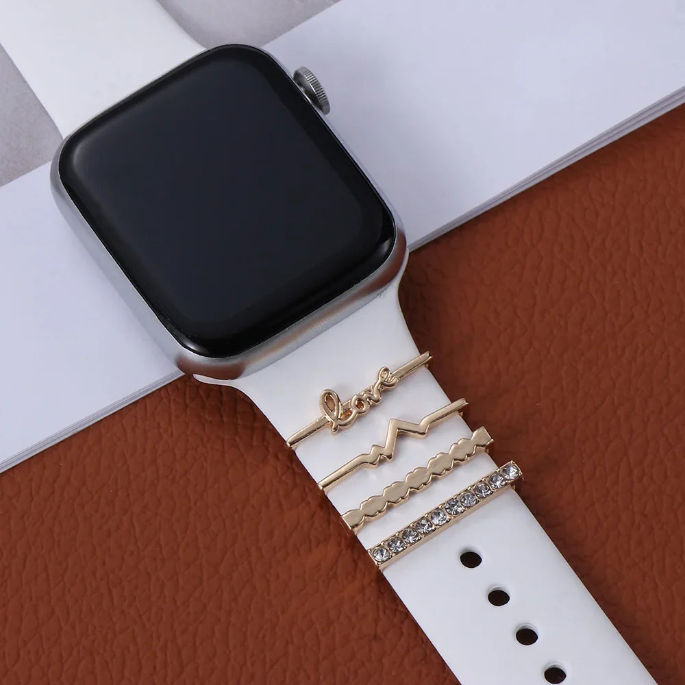 Decorative Metal Charms For Apple Watch Bands