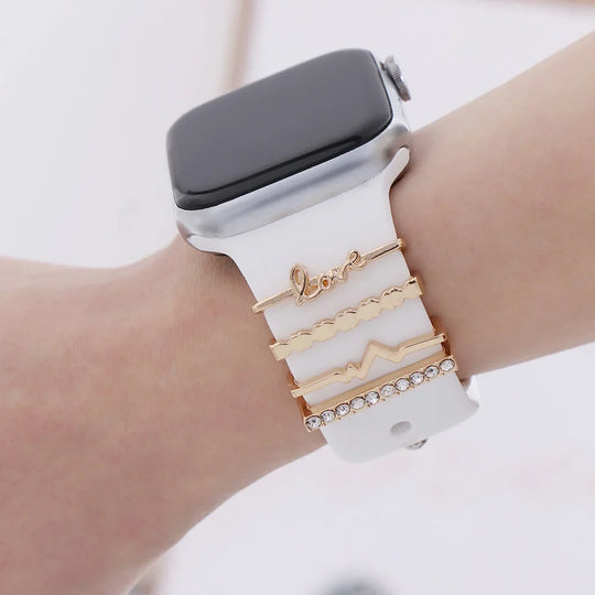 Decorative Metal Charms For Apple Watch Bands