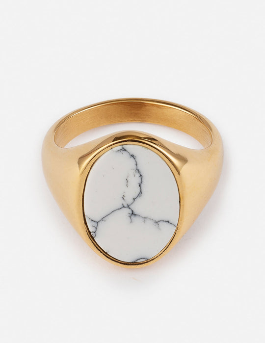 Howlite Stone Ring