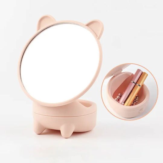 High-Definition Desktop Makeup Mirror for Students