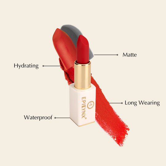 Vegan Matte Lipstick – Hydrating, Long-Wear, Magnetic Case