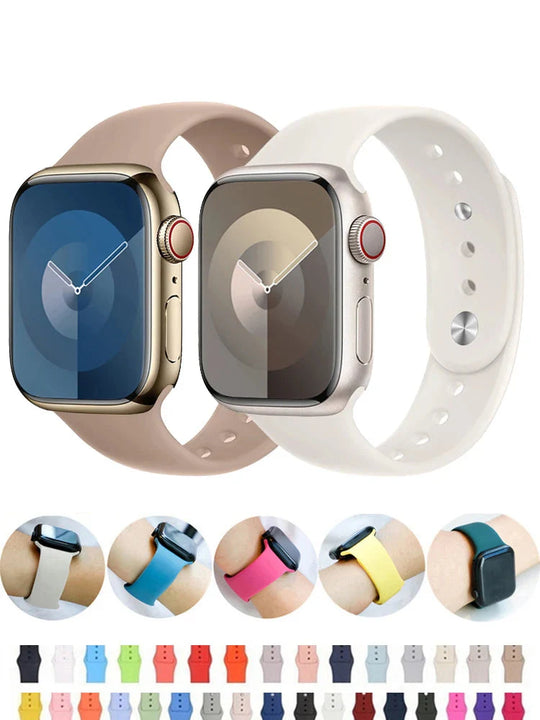 Apple Watch Silicone Strap - Soft Waterproof Comfortable