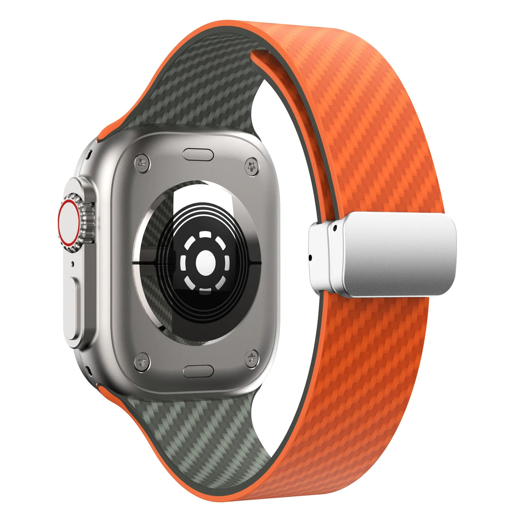 Apple Watch Silicone Strap - Magnetic Buckle, Durable Design