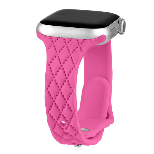 Apple Watch Silicone Strap - Slim Engraved Comfort Fit