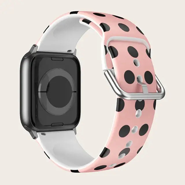 Apple Watch Silicone Strap - Colorful Floral Pattern Band