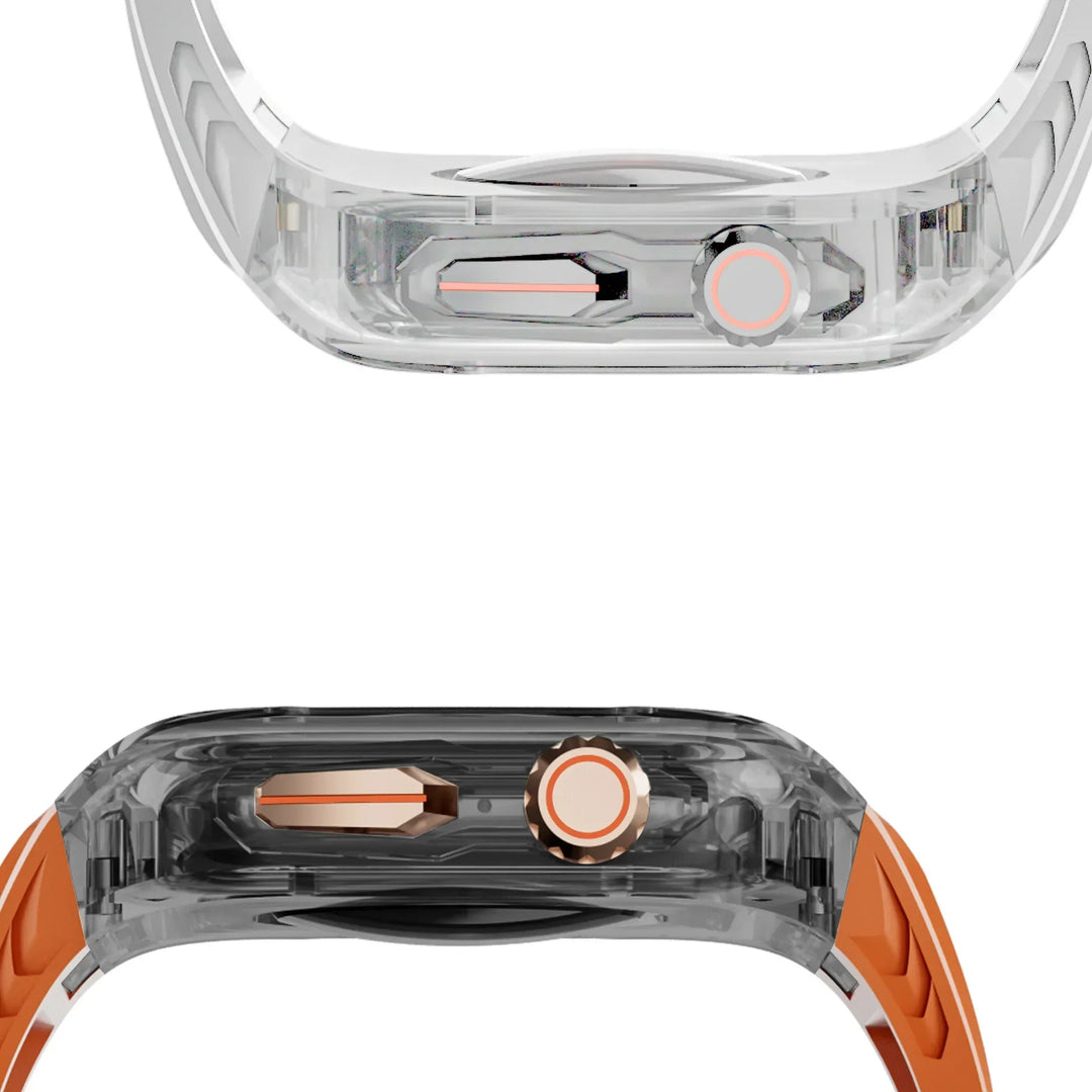 Apple Watch Transparent Rubber Strap and Case Kit - Versatile