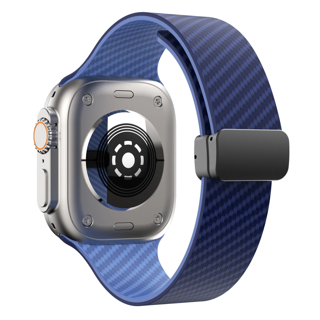 Apple Watch Silicone Strap - Magnetic Buckle, Durable Design