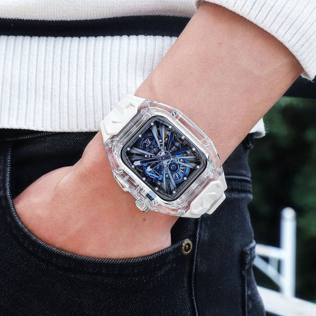 Apple Watch Transparent Rubber Strap and Case Kit - Versatile