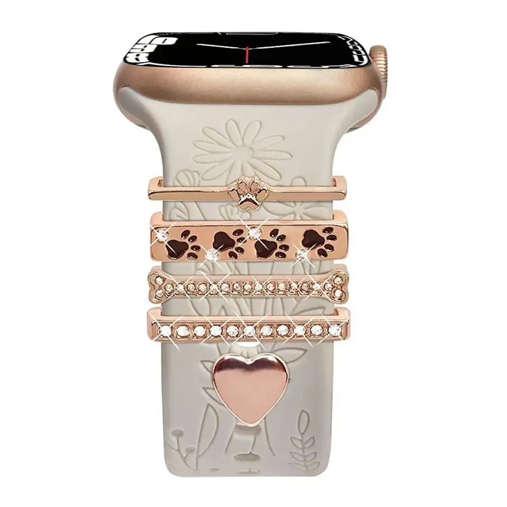 Decorative Metal Charms For Apple Watch Bands