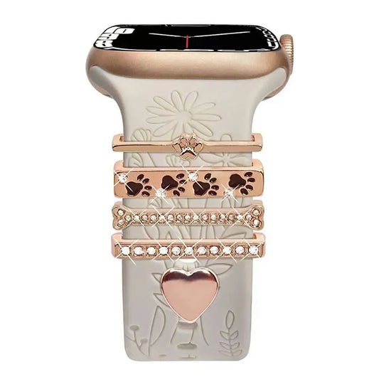 Decorative Metal Charms For Apple Watch Bands
