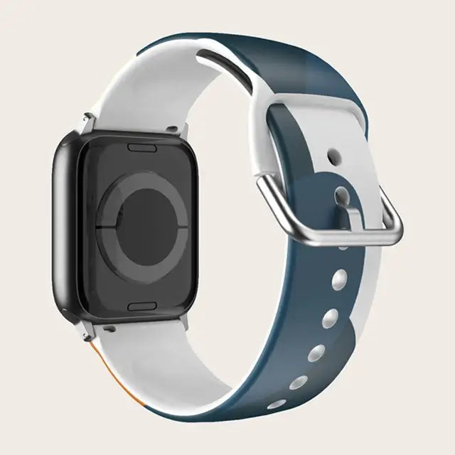 Apple Watch Silicone Strap - Colorful Floral Pattern Band