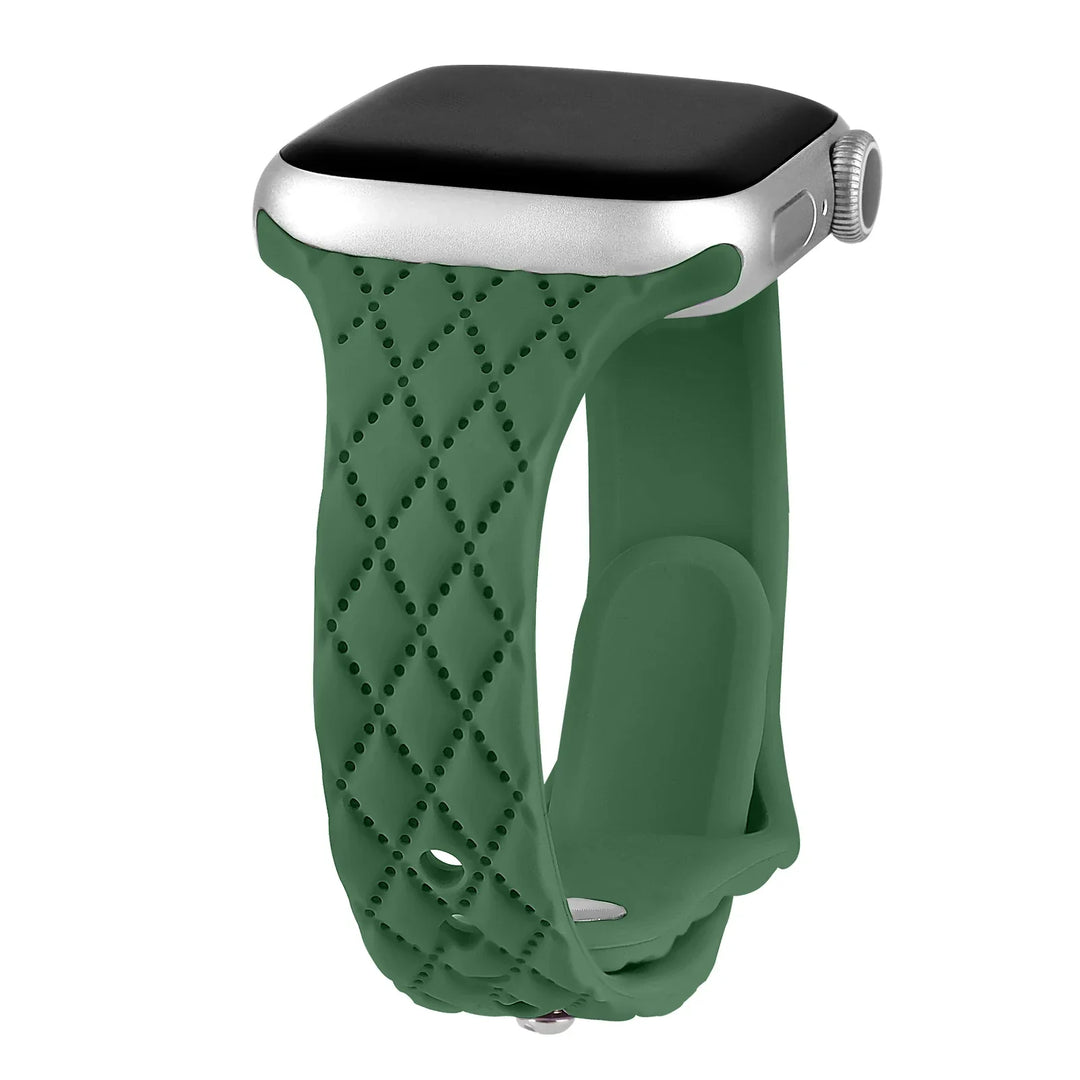 Apple Watch Silicone Strap - Slim Engraved Comfort Fit