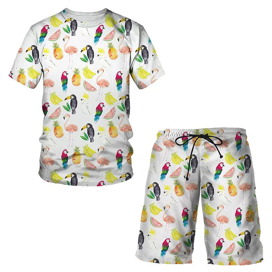 Casual men beach short set