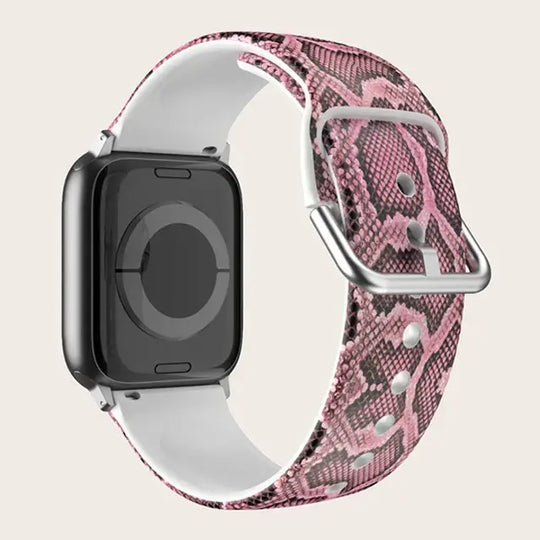 Apple Watch Silicone Strap - Colorful Floral Pattern Band