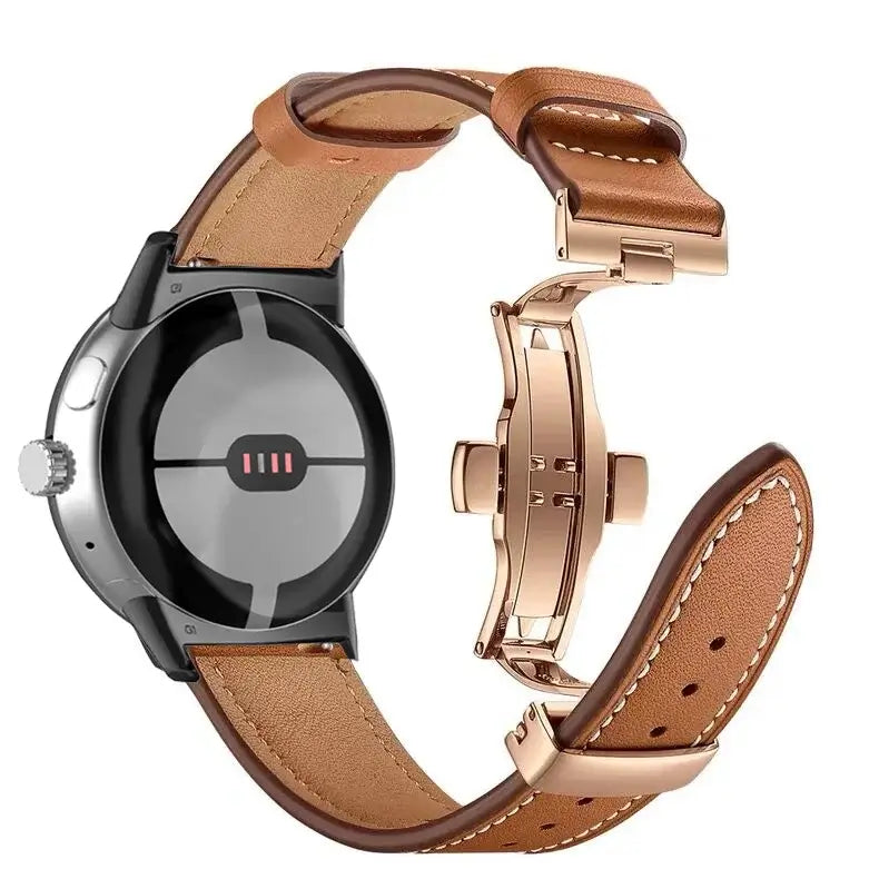 Genuine Leather Google Pixel Watch Band - Stylish & Durable