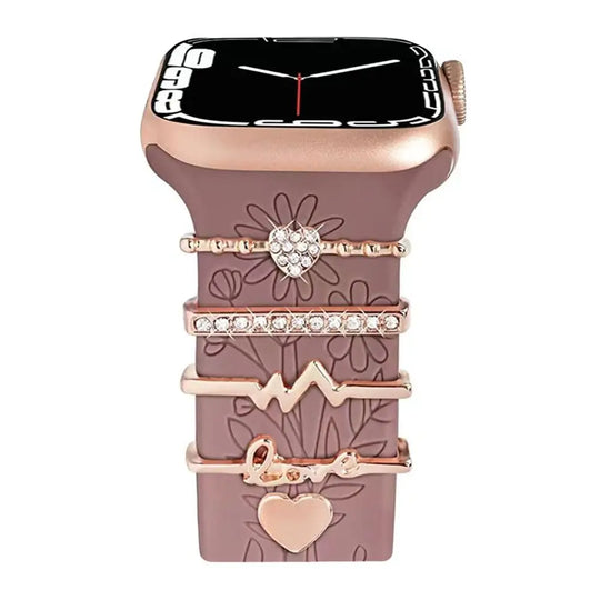 Decorative Metal Charms For Apple Watch Bands