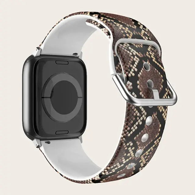 Apple Watch Silicone Strap - Colorful Floral Pattern Band