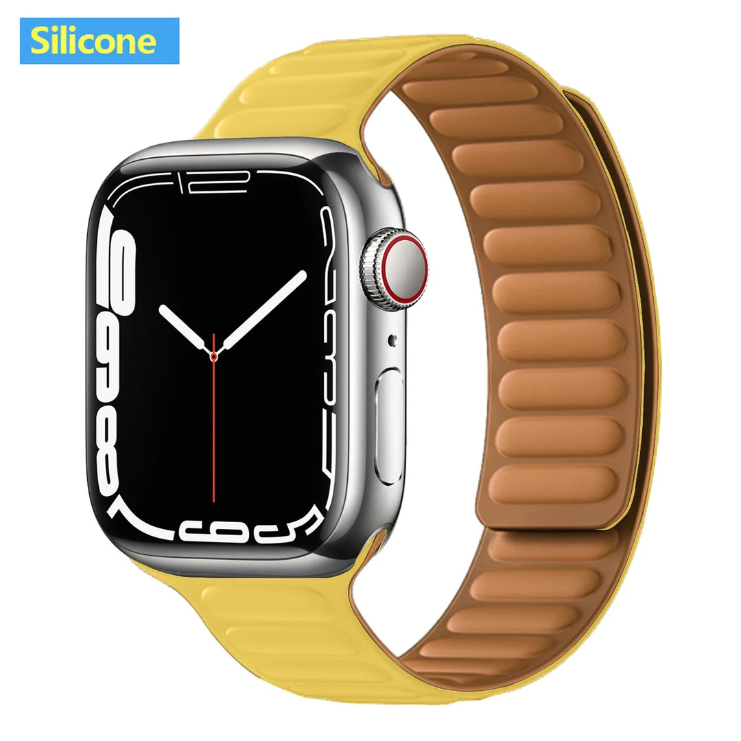 Apple Watch Leather Band - Premium Magnetic Loop Strap