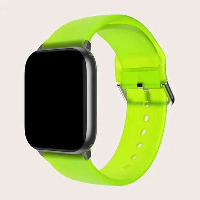 Apple Watch Silicone Strap - Colorful Floral Pattern Band
