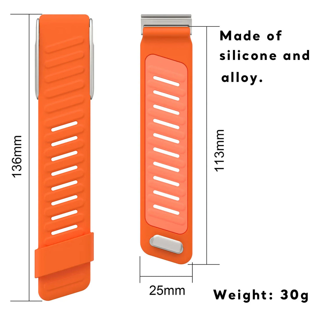 WHOOP 5.0 Silicone Strap - Dual Color Metal Frame Soft