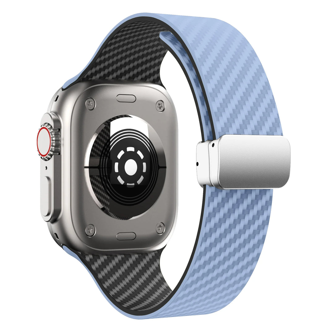 Apple Watch Silicone Strap - Magnetic Buckle, Durable Design