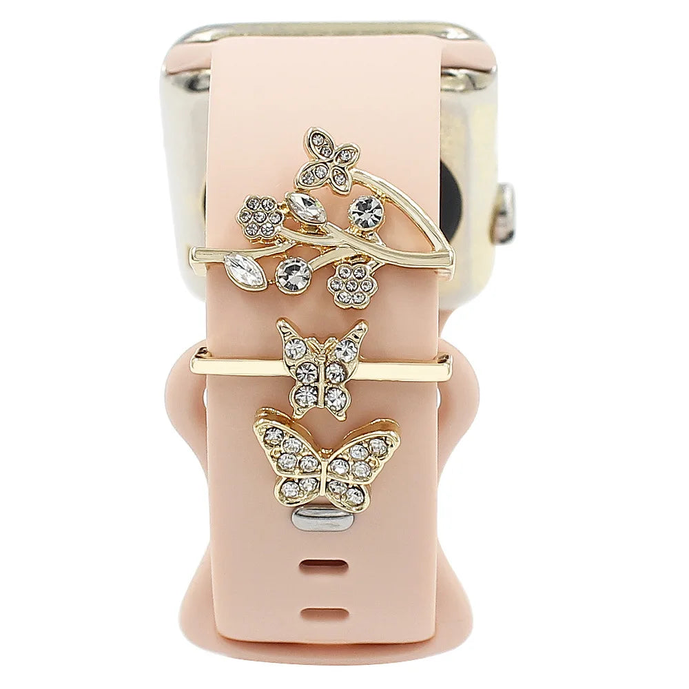 Decorative Metal Charms For Apple Watch Bands
