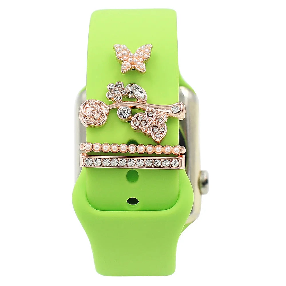 Decorative Metal Charms For Apple Watch Bands