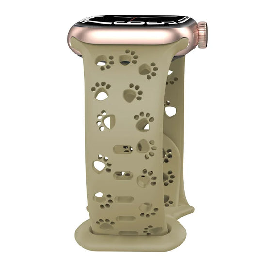 Apple Watch Silicone Strap - Soft Hollow-Out Cat Pattern