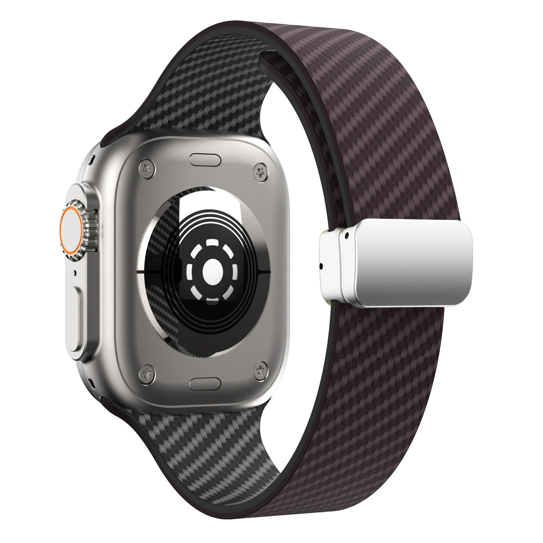 Apple Watch Silicone Strap - Magnetic Buckle, Durable Design