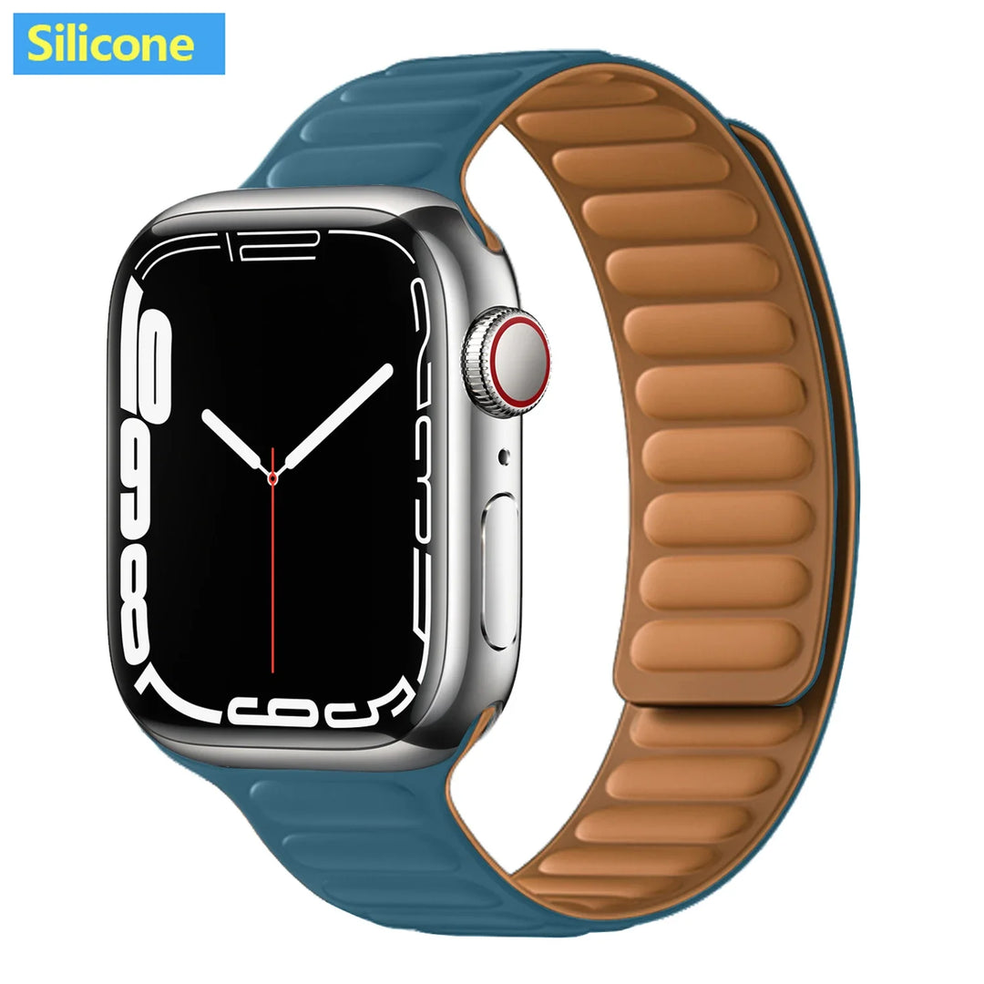 Apple Watch Leather Band - Premium Magnetic Loop Strap