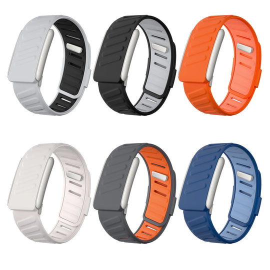 WHOOP 5.0 Silicone Strap - Dual Color Metal Frame Soft