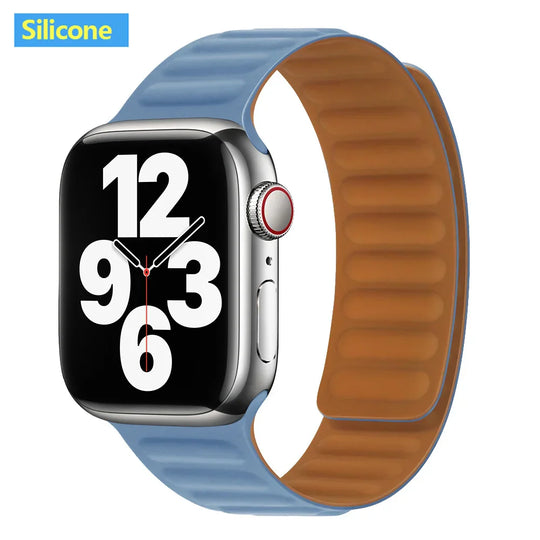 Apple Watch Leather Band - Premium Magnetic Loop Strap